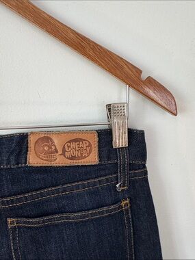 Vintage Cheap Monday women's Dark Blue Denim Jeans